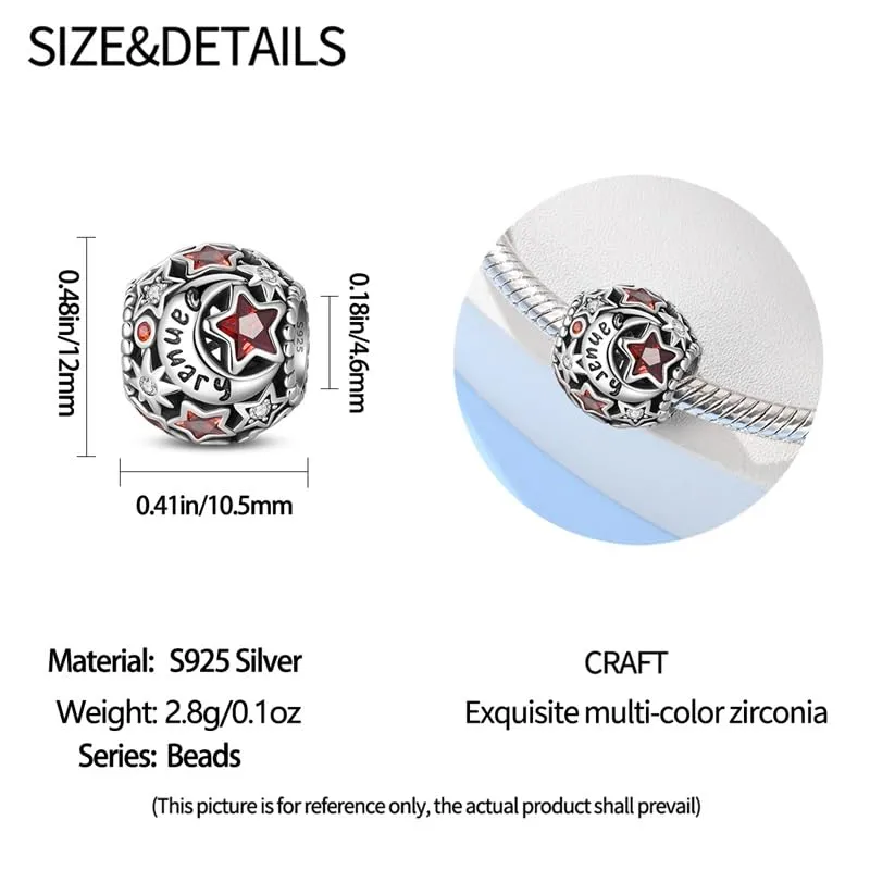 Pandach Bead Charm in Argento Sterling 925 con Cubic Zirconia, Compatibile con Braccialetti e Collane Europei - immagine 4