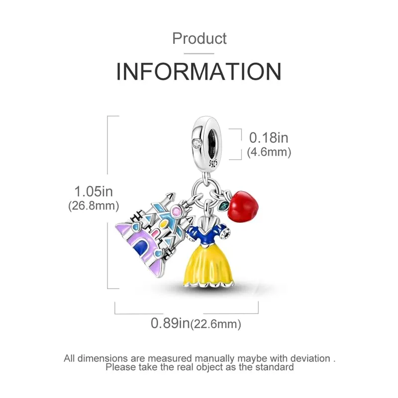 KUNSIR Ciondolo in Argento Sterling 925 con Cubic Zirconia, Compatibile con Braccialetti e Collane Europei - immagine 5