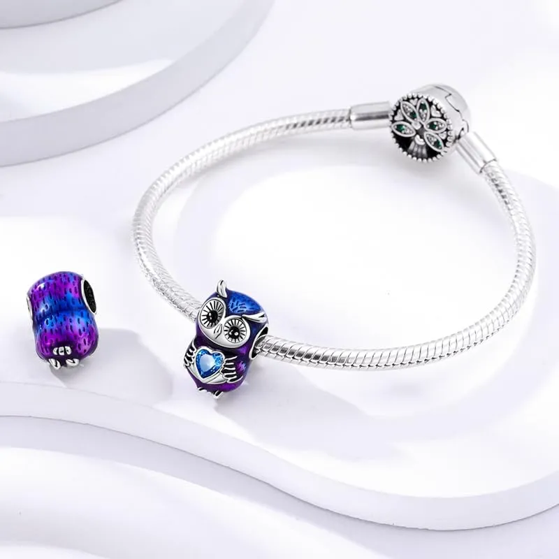 KUNSIR Bead Charm in Argento Sterling 925 con Cubic Zirconia, Compatibile con Braccialetti e Collane Europei - immagine 3