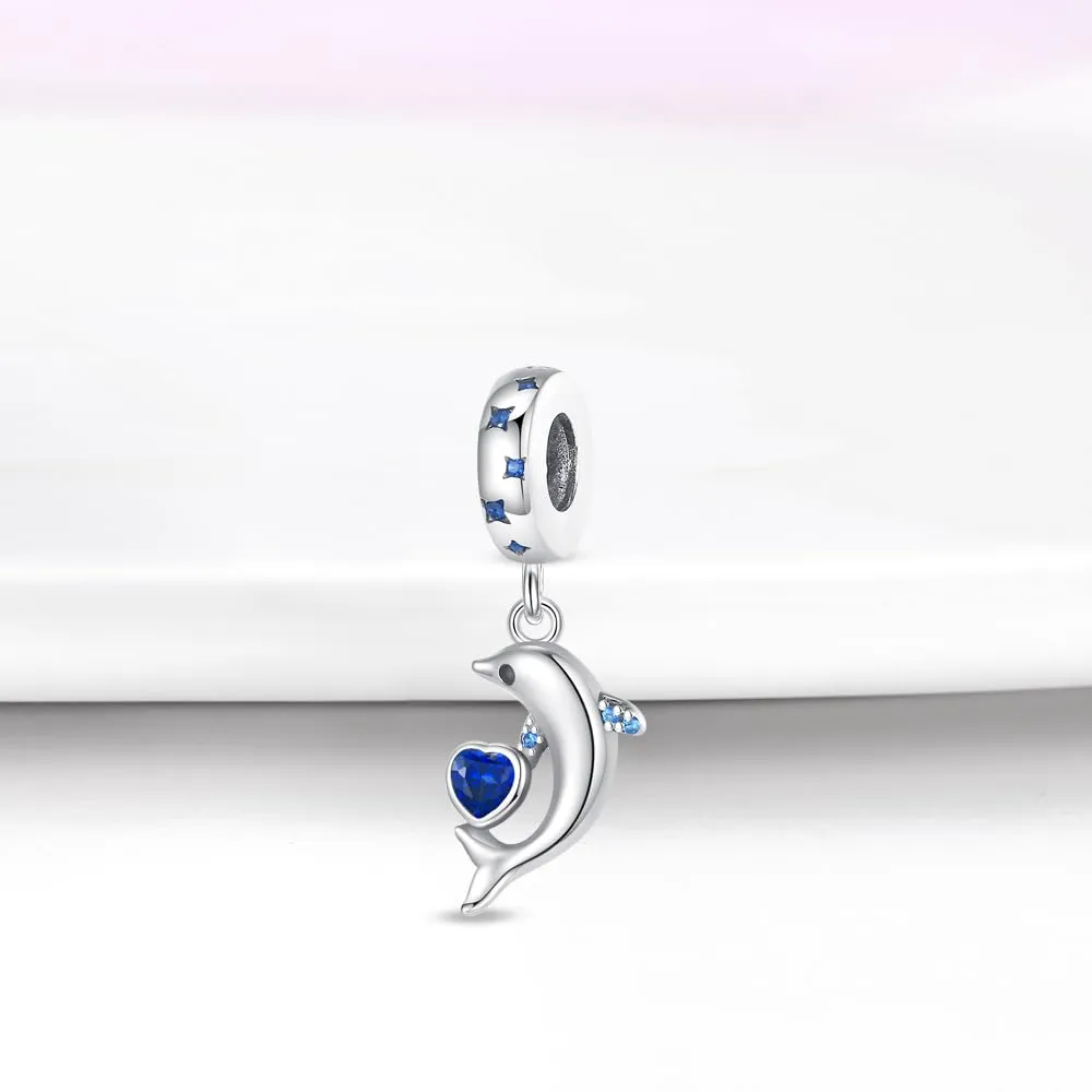 KUNSIR Ciondolo in Argento Sterling 925 con Cubic Zirconia per Braccialetti e Collane Europei - immagine 2