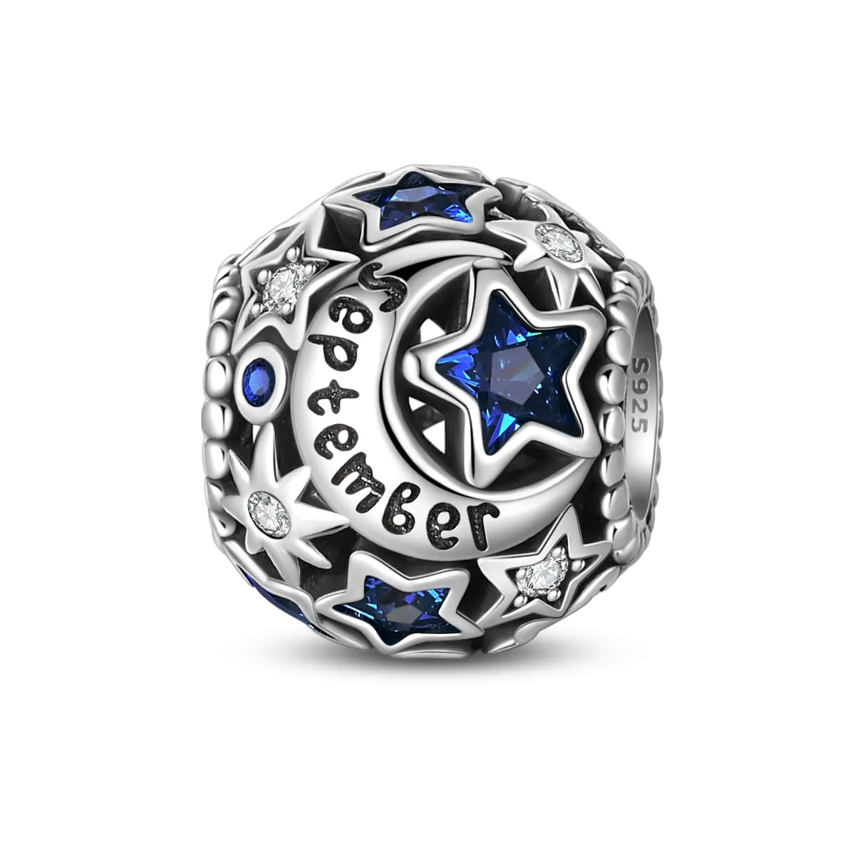 Pandach Bead Charm in Argento Sterling 925 con Cubic Zirconia per Braccialetti e Collane Europei - immagine 1