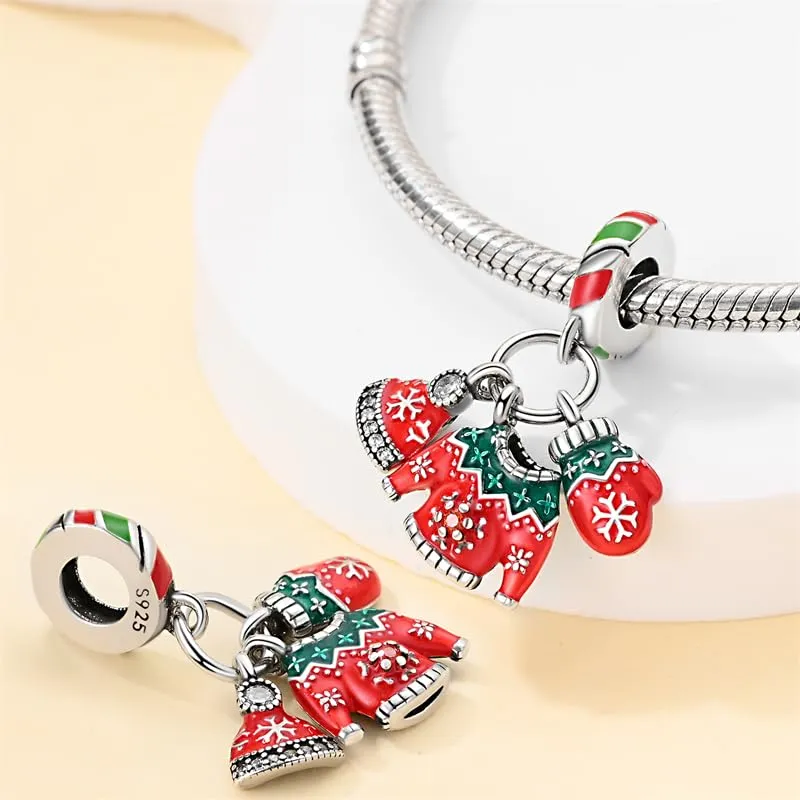 KUNSIR Bead Charm Ciondolo in Argento Sterling 925 con Cubic Zirconia per Braccialetti e Collane Europei - immagine 2