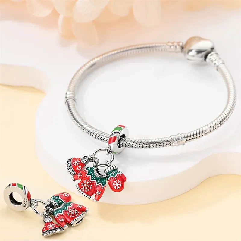 KUNSIR Bead Charm Ciondolo in Argento Sterling 925 con Cubic Zirconia per Braccialetti e Collane Europei - immagine 3
