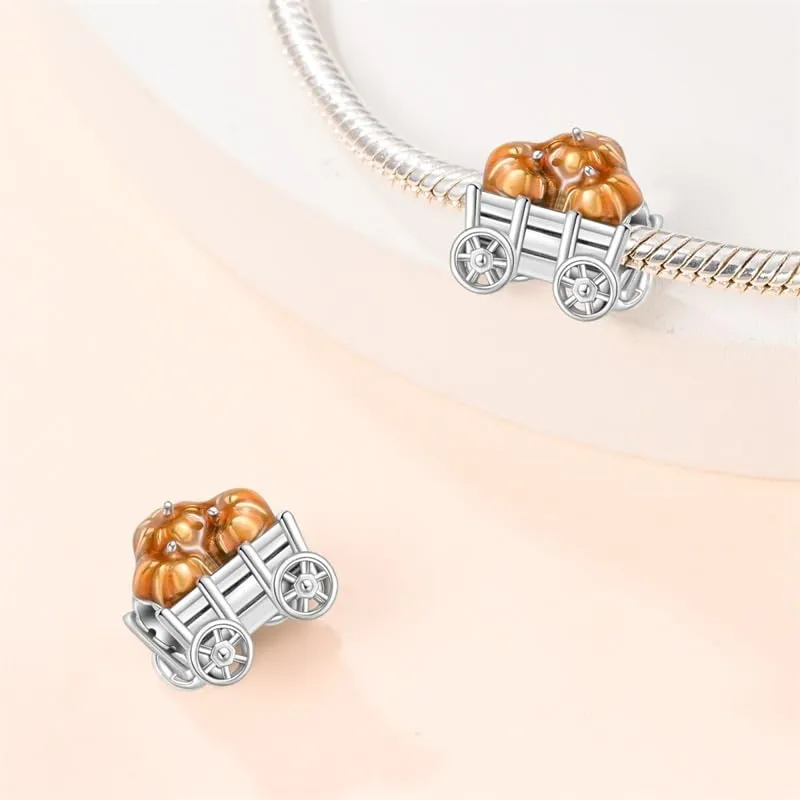 KUNSIR Bead Charm Ciondolo Argento Sterling 925 con Cubic Zirconia per Braccialetti e Collane Europei - immagine 2