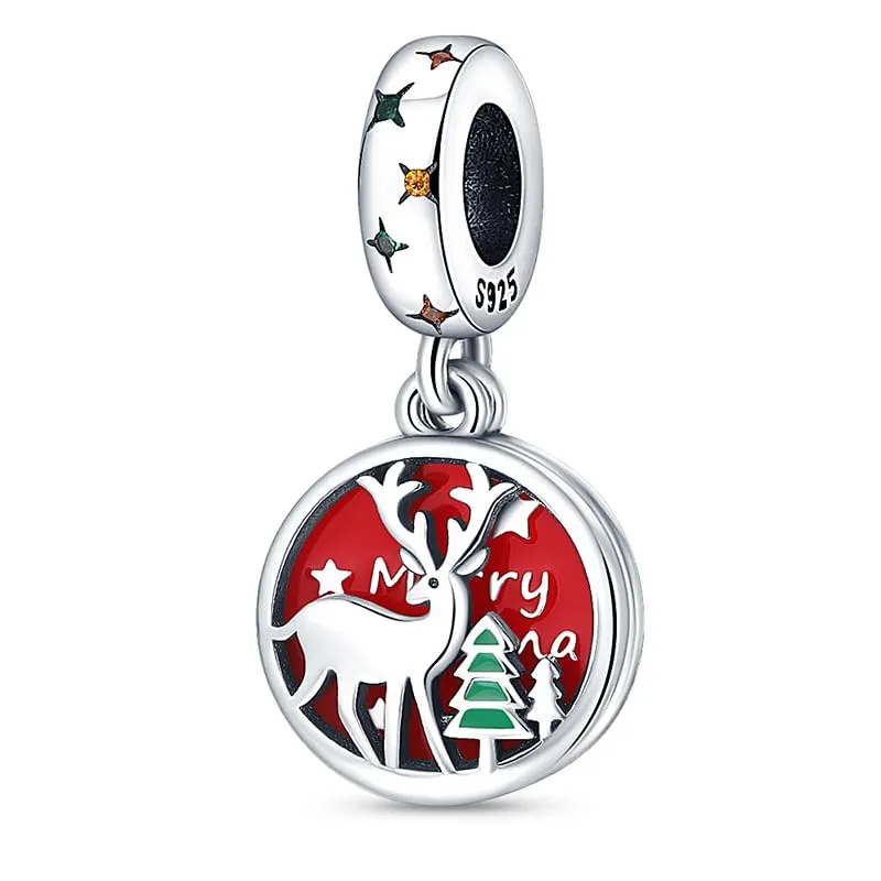 KUNSIR Ciondolo in Argento Sterling 925 con Cubic Zirconia per Braccialetti e Collane Europei - immagine 1