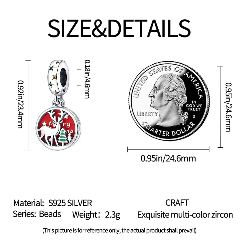 KUNSIR Ciondolo in Argento Sterling 925 con Cubic Zirconia per Braccialetti e Collane Europei - immagine 5