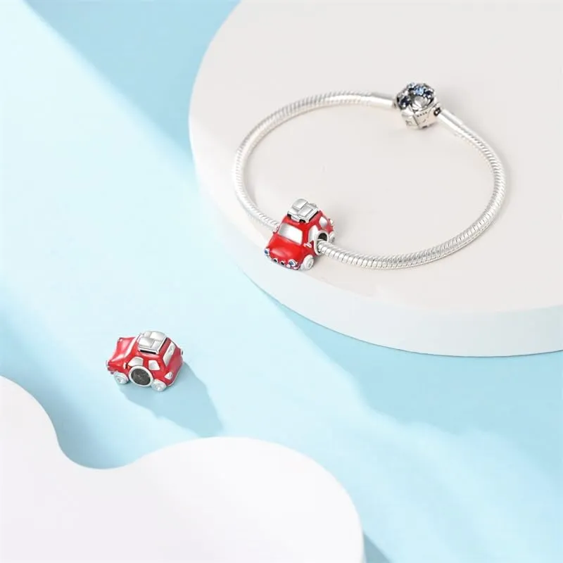 KUNSIR Ciondolo in Argento Sterling 925 con Cubic Zirconia per Braccialetti e Collane Europei - immagine 3