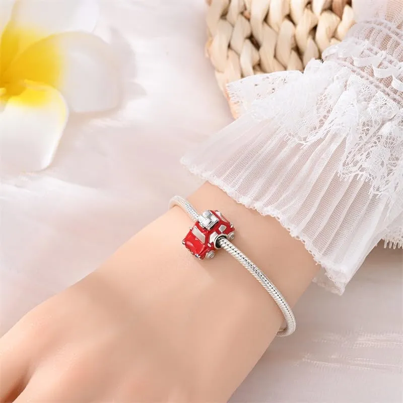 KUNSIR Ciondolo in Argento Sterling 925 con Cubic Zirconia per Braccialetti e Collane Europei - immagine 4