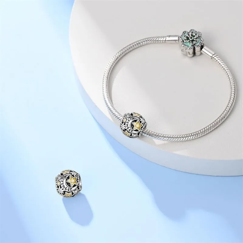 Pandach Bead Charm in Argento Sterling 925 con Cubic Zirconia per Braccialetti e Collane Europei - immagine 3
