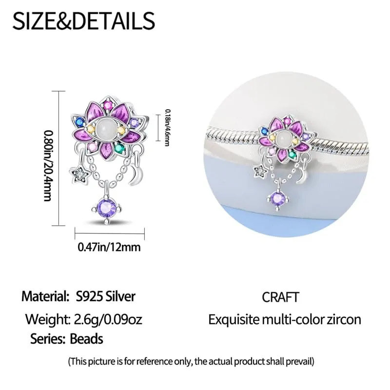 Pandach Bead Charm in Argento Sterling 925 con Cubic Zirconia per Braccialetti e Collane Europei - immagine 6