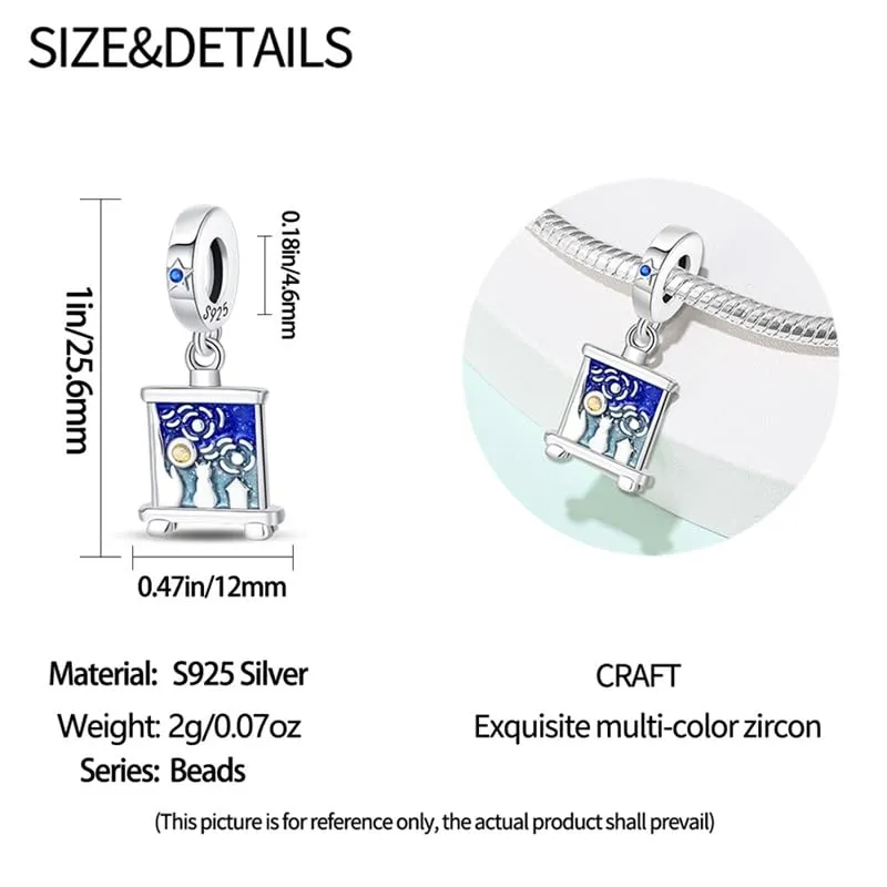 Pandach Ciondolo in Argento Sterling 925 con Cubic Zirconia per Braccialetti e Collane Europei - immagine 5