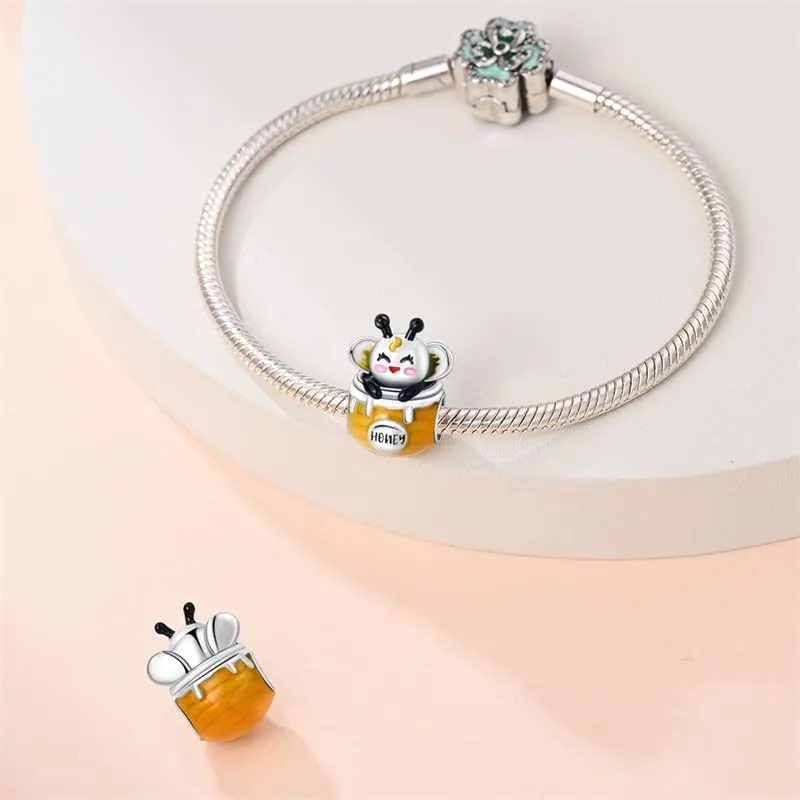 Pandach Bead Charm in Argento Sterling 925 con Cubic Zirconia per Braccialetti e Collane Europee - immagine 3
