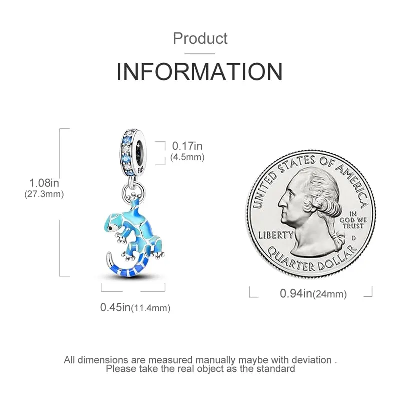 Pandach Bead Charm in Argento Sterling 925 con Cubic Zirconia per Braccialetti e Collane Europei - immagine 5