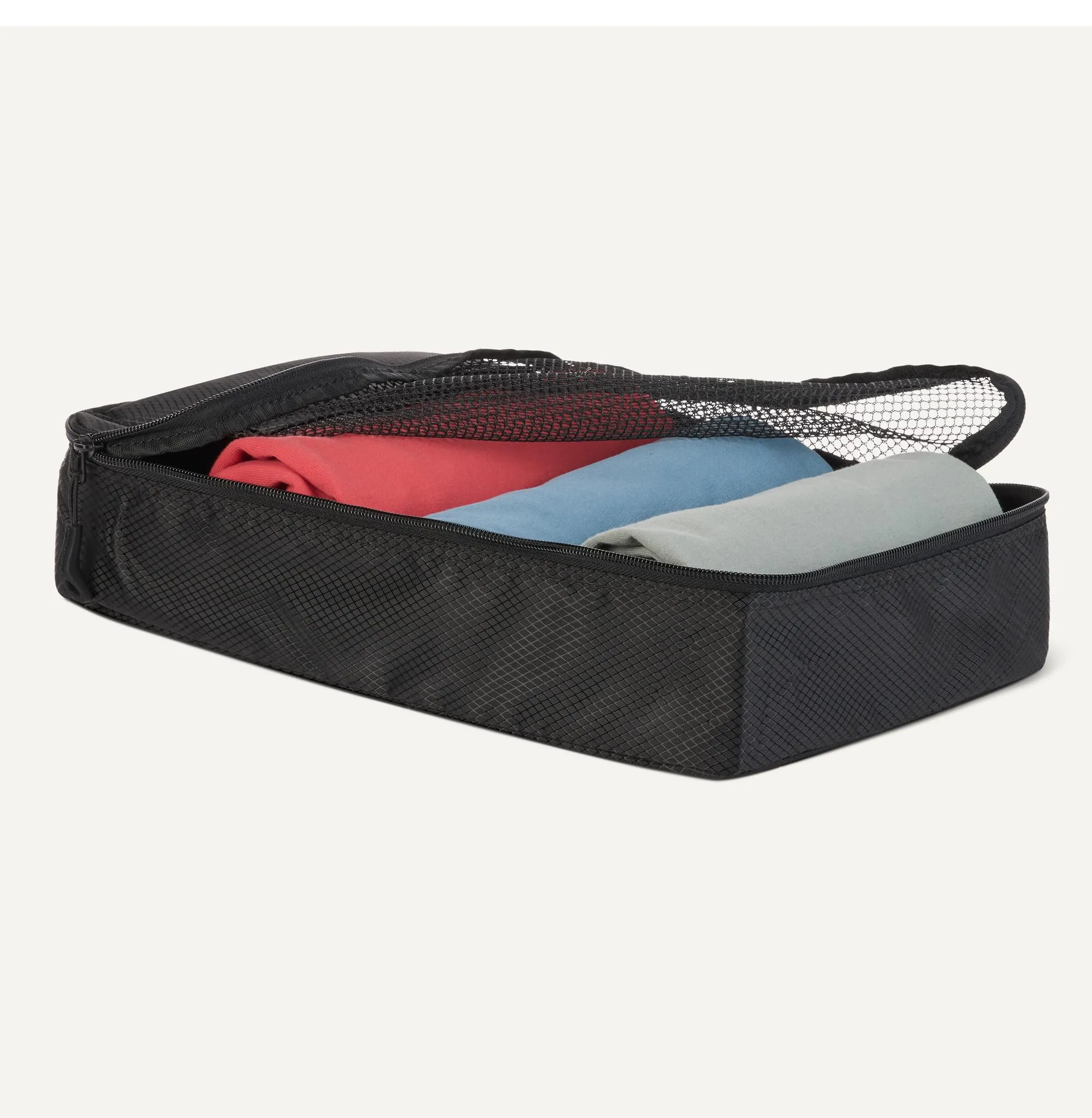 Amazon Essentials Set di 4 Packing Cube Organizer per Bagagli S/M/L/Slim, Nero - immagine 3