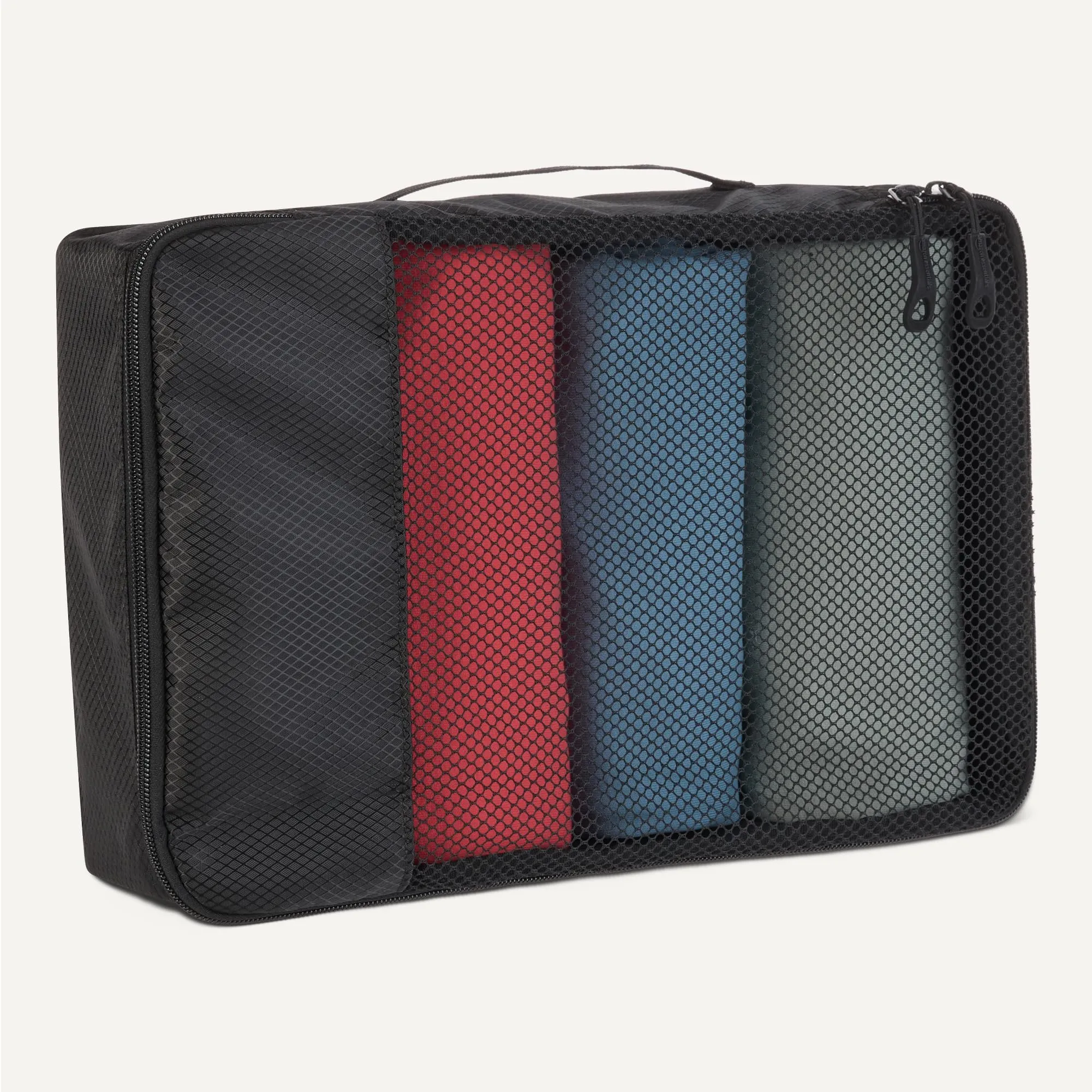 Amazon Essentials Set di 4 Packing Cube Organizer per Bagagli S/M/L/Slim, Nero - immagine 4