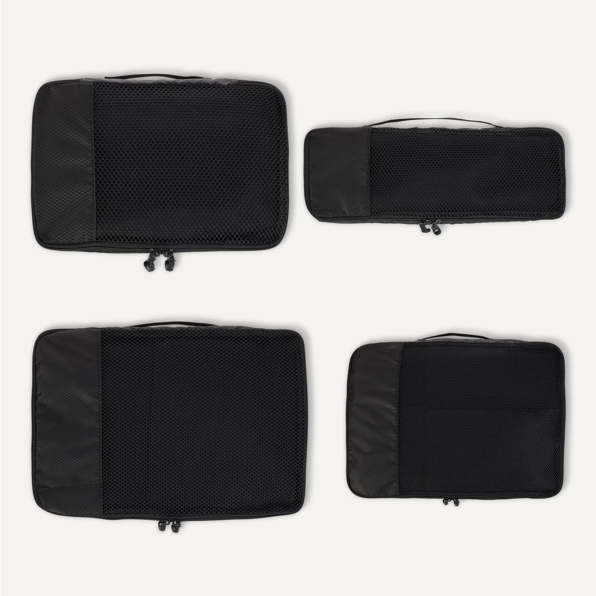 Amazon Essentials Set di 4 Packing Cube Organizer per Bagagli S/M/L/Slim, Nero - immagine 5