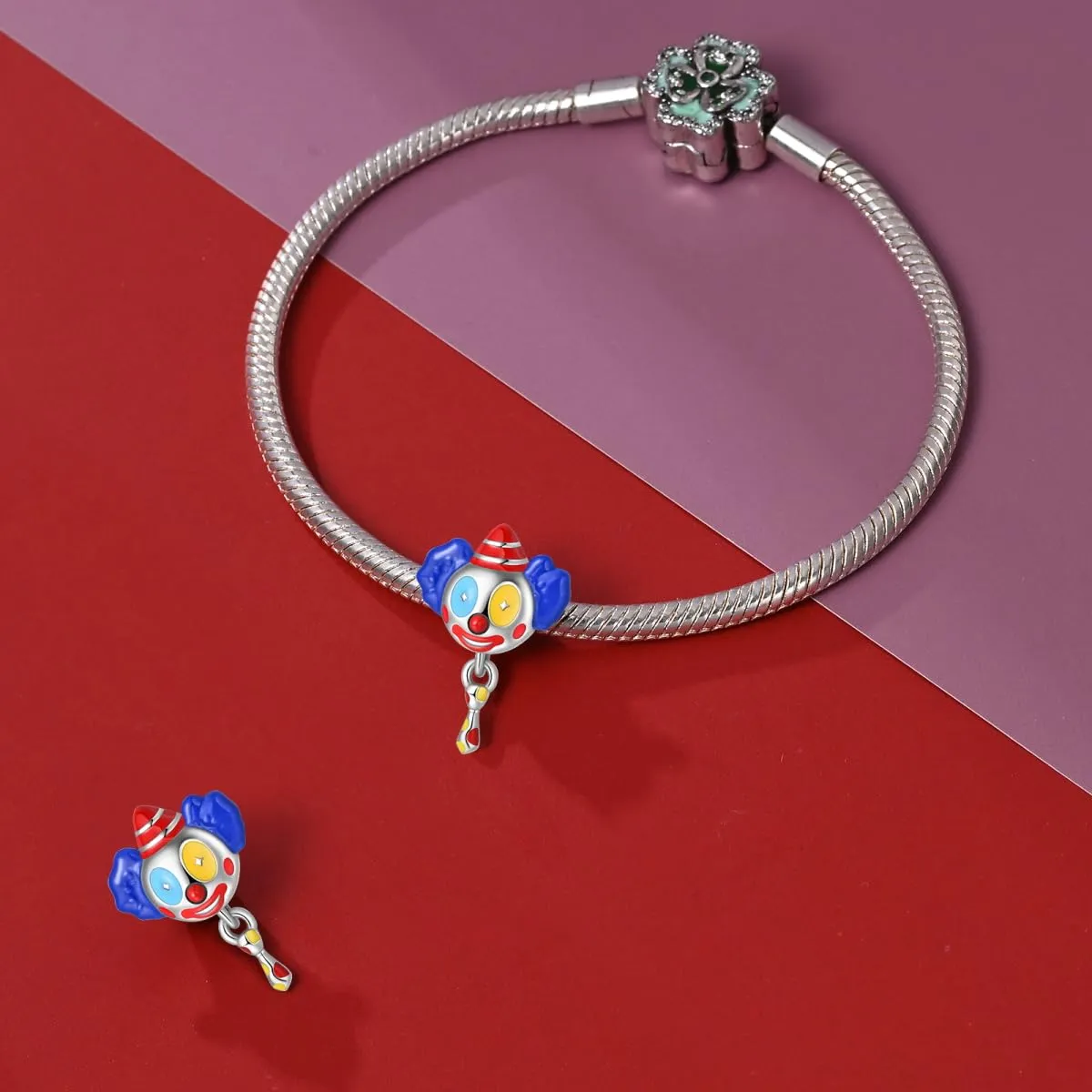 Pandach Bead Charm in Argento Sterling 925 con Cubic Zirconia per Braccialetti e Collane Europei - immagine 3