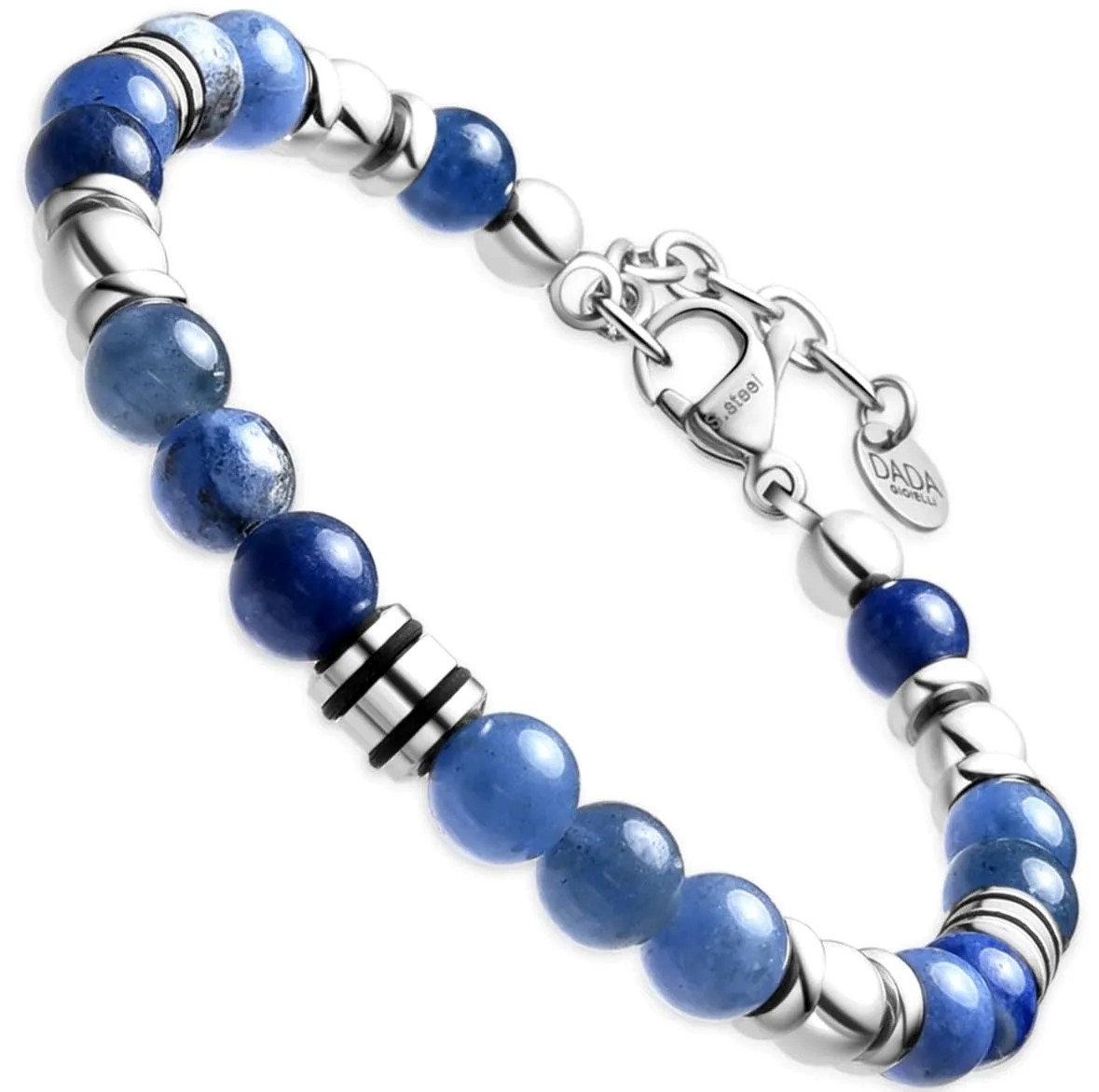 Dada Gioielli Bracciale Uomo in Pietra Naturale 6mm - Sodalite - immagine 1
