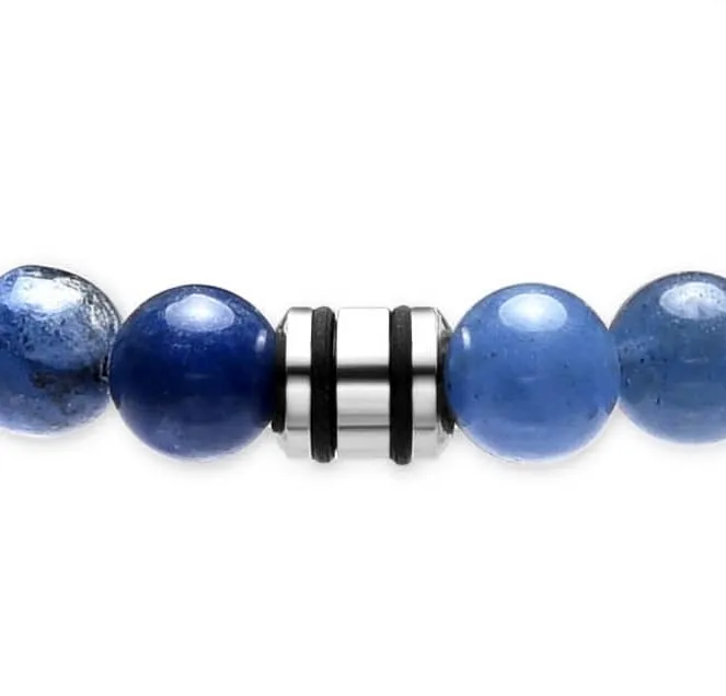 Dada Gioielli Bracciale Uomo in Pietra Naturale 6mm - Sodalite - immagine 8