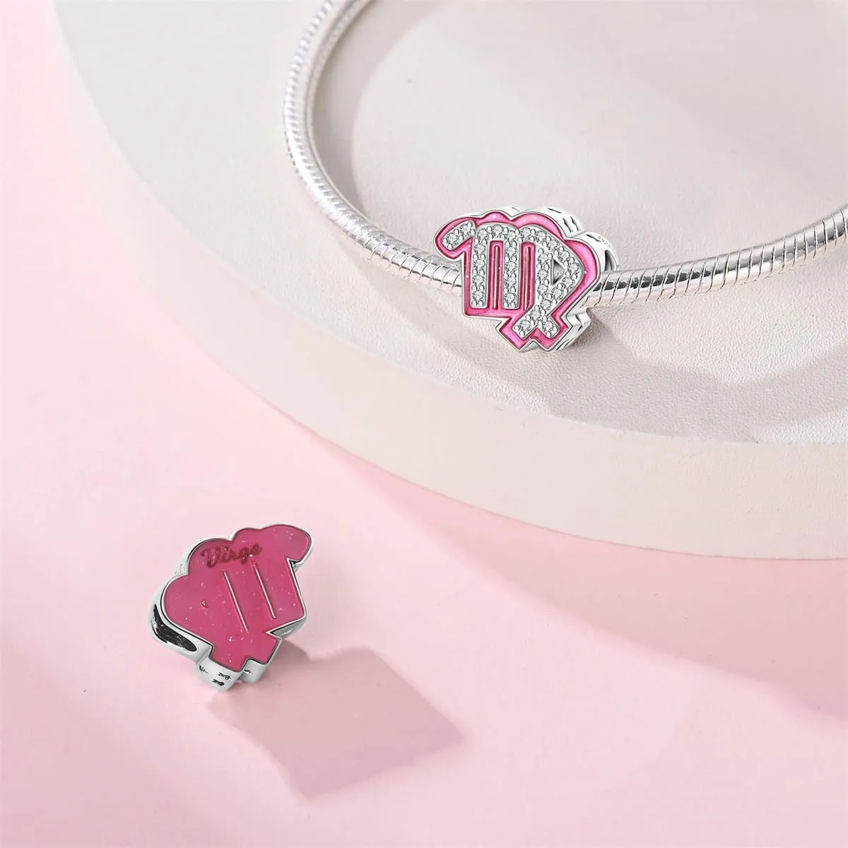 Pandach Ciondolo in Argento Sterling 925 con Cubic Zirconia per Braccialetti e Collane Europei - immagine 2