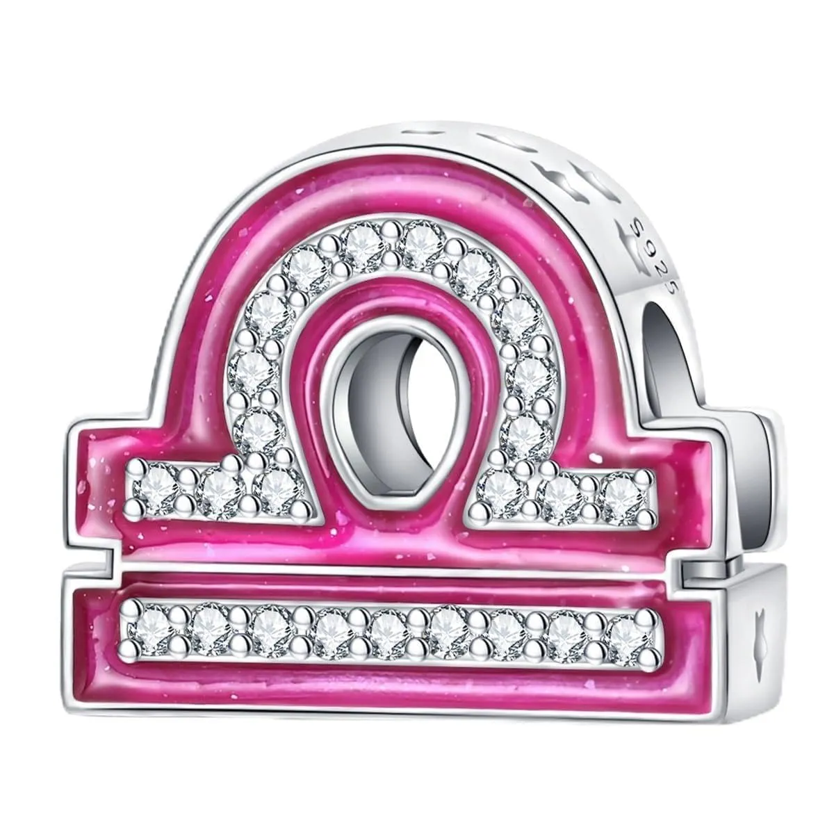 Pandach Bead Charm in Argento Sterling 925 con Cubic Zirconia per Braccialetti e Collane Europee - immagine 1