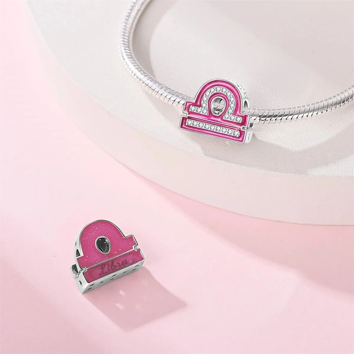 Pandach Bead Charm in Argento Sterling 925 con Cubic Zirconia per Braccialetti e Collane Europee - immagine 2