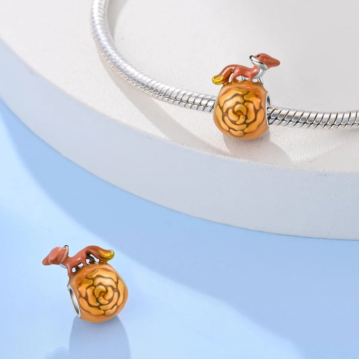 Pandach Bead Charm in Argento Sterling 925 con Cubic Zirconia per Braccialetti e Collane Europei - immagine 2