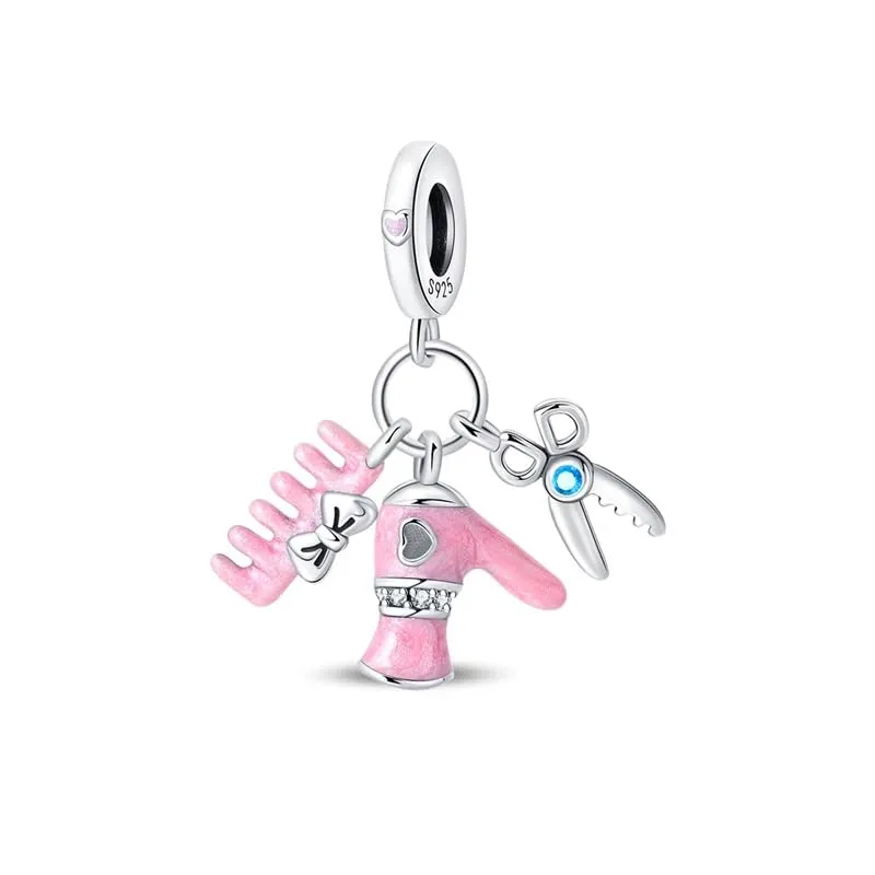 Pandach Bead Charm in Argento Sterling 925 con Cubic Zirconia per Braccialetti e Collane Europei - immagine 1