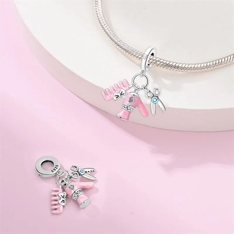 Pandach Bead Charm in Argento Sterling 925 con Cubic Zirconia per Braccialetti e Collane Europei - immagine 2