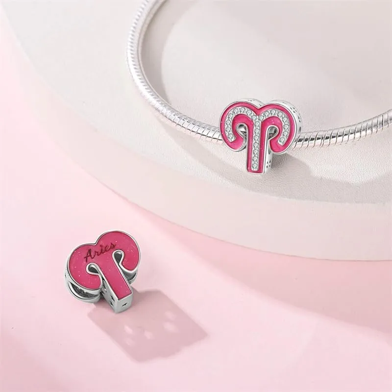 Pandach Bead Charm in Argento Sterling 925 con Cubic Zirconia, Compatibile con Braccialetti e Collane Europei - immagine 2