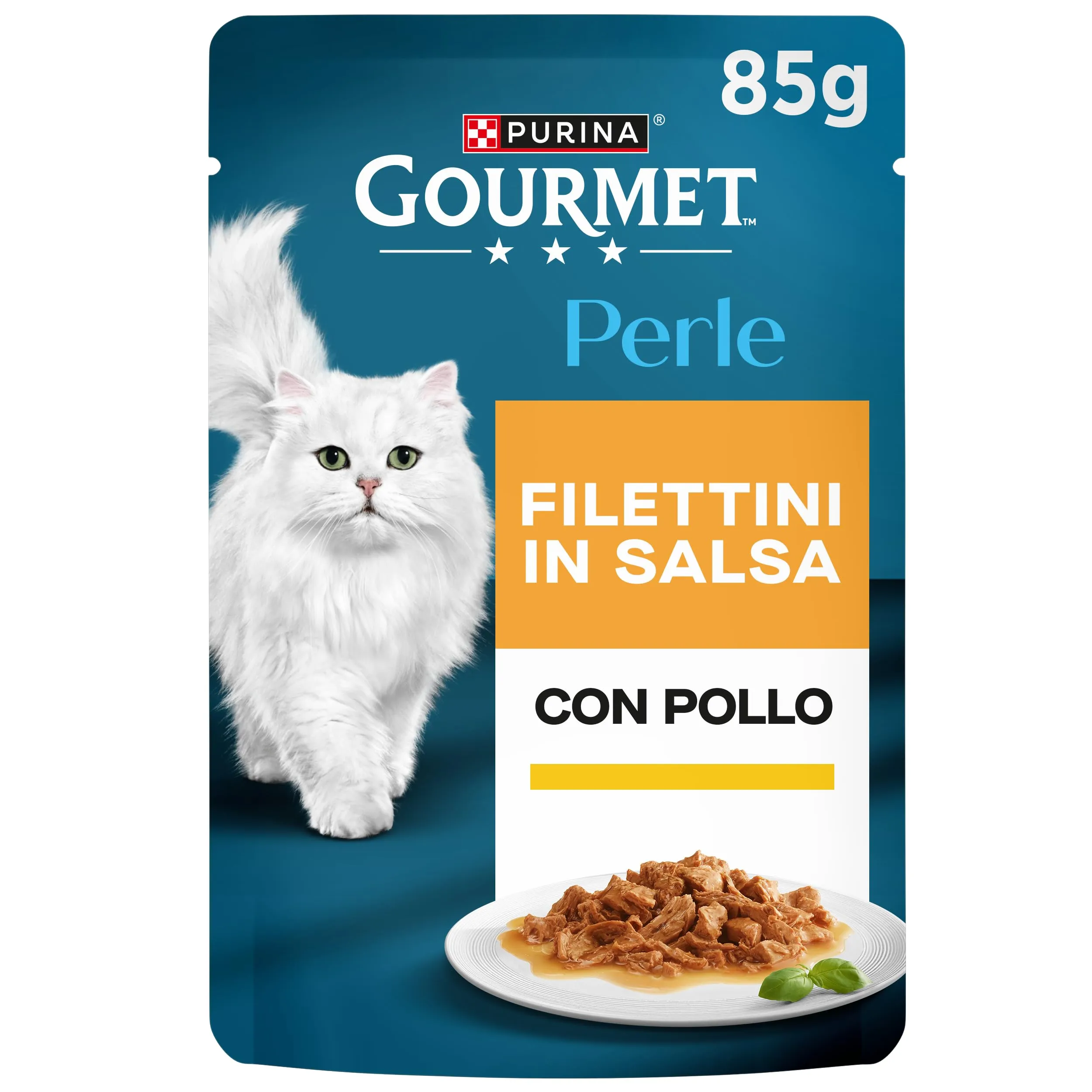 Gourmet Perle Gatto Filettini in Salsa con Pollo, 85 g (Confezione da 26) - immagine 5