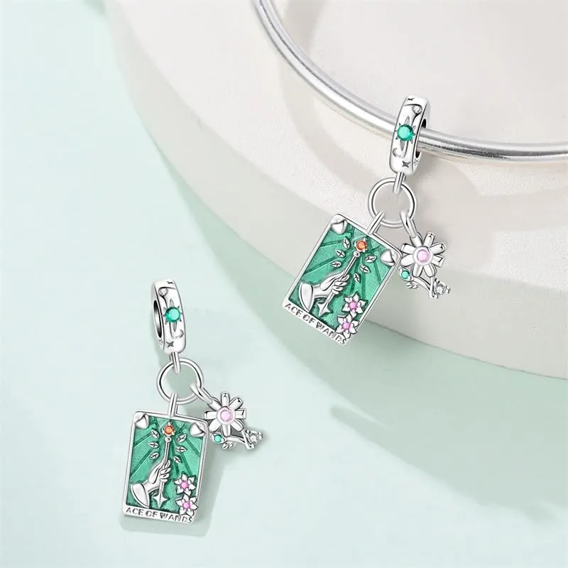 Pandach Bead Charm in Argento Sterling 925 con Cubic Zirconia per Braccialetti e Collane Europei - immagine 2