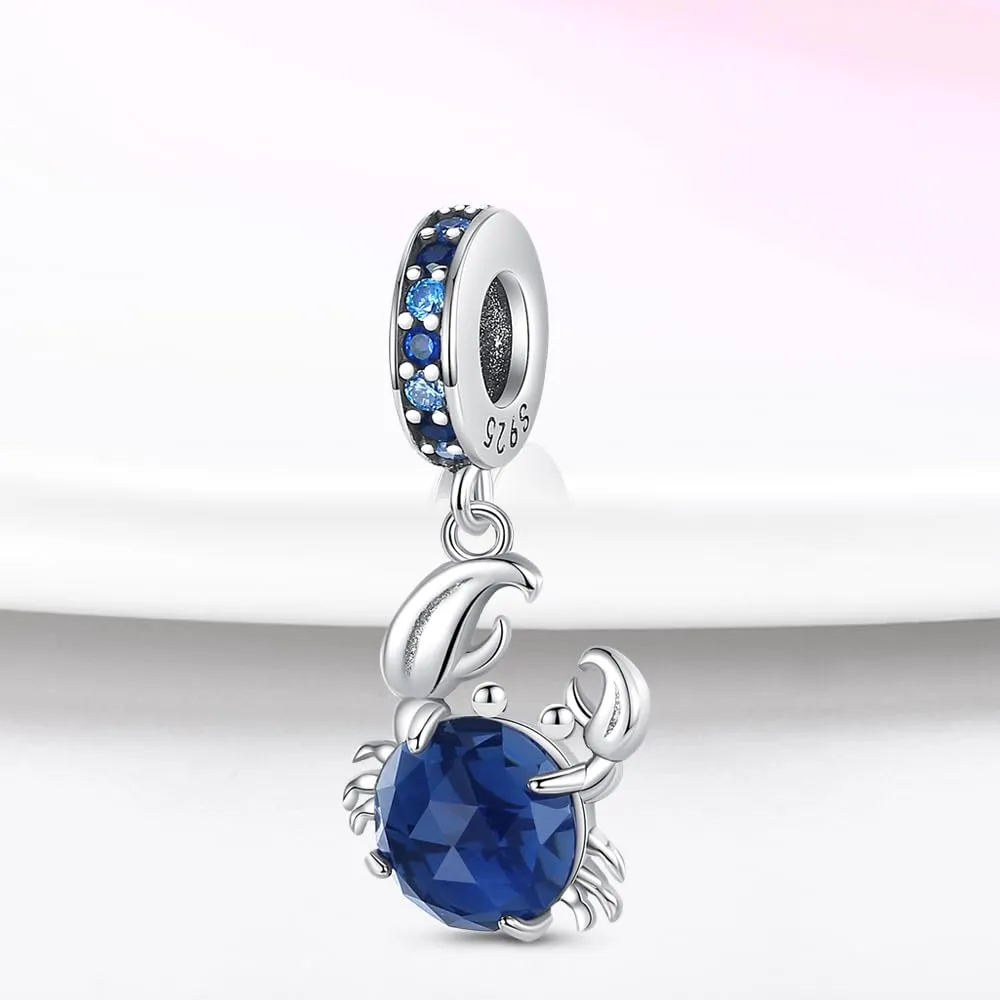 KUNSIR Bead Charm Ciondolo Argento Sterling 925 con Cubic Zirconia per Braccialetti e Collane Europee - immagine 2