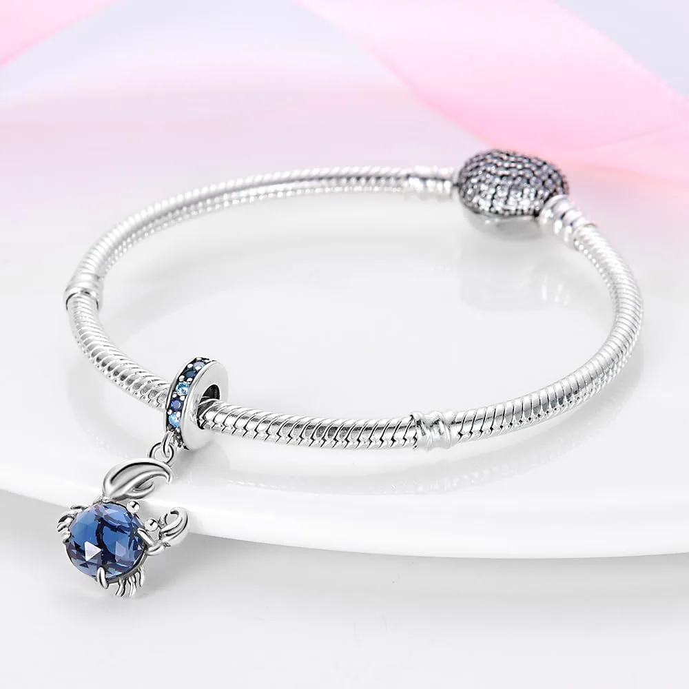 KUNSIR Bead Charm Ciondolo Argento Sterling 925 con Cubic Zirconia per Braccialetti e Collane Europee - immagine 3