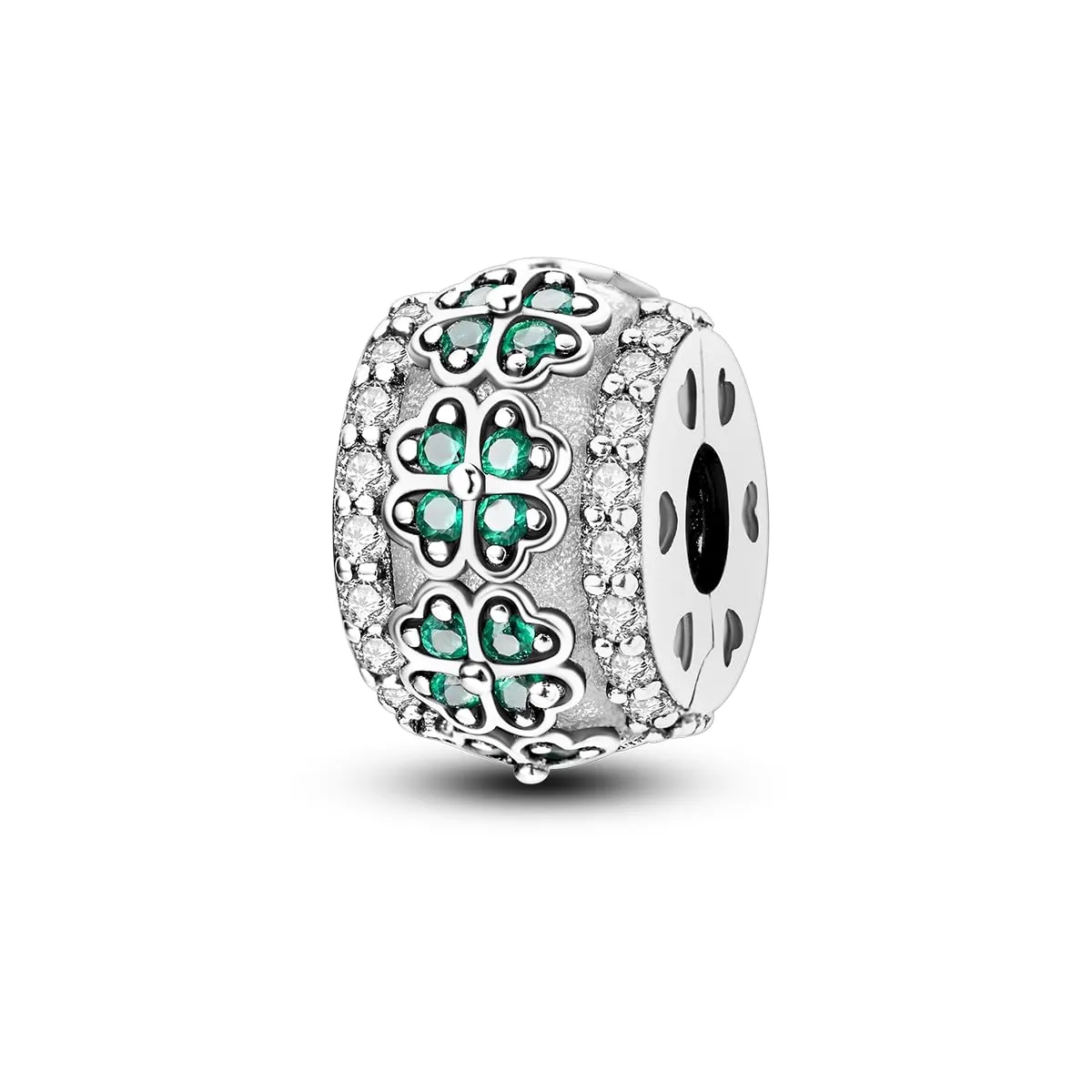 KUNSIR Ciondolo in Argento Sterling 925 con Cubic Zirconia per Braccialetti e Collane Europee - immagine 1