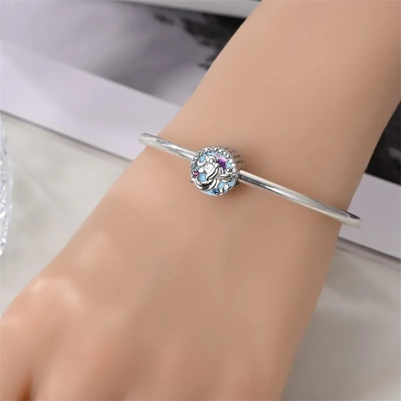 KUNSIR Bead Charm Ciondolo in Argento Sterling 925 con Cubic Zirconia per Braccialetti e Collane Europei - immagine 4