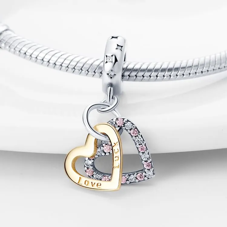KUNSIR Ciondolo in Argento Sterling 925 con Cubic Zirconia per Braccialetti e Collane Europei - immagine 2