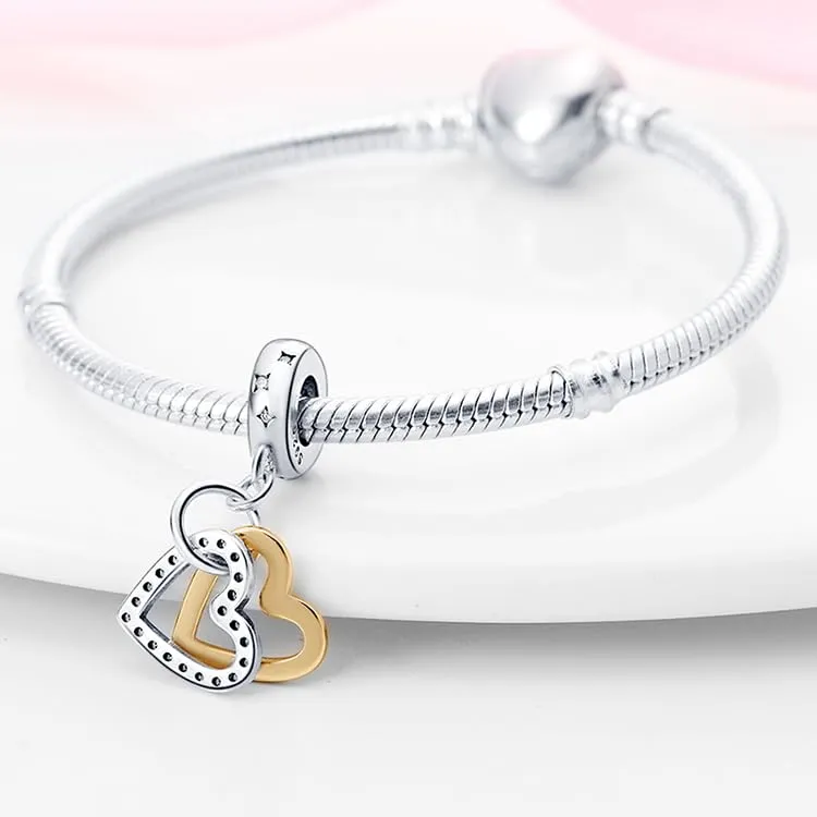 KUNSIR Ciondolo in Argento Sterling 925 con Cubic Zirconia per Braccialetti e Collane Europei - immagine 3