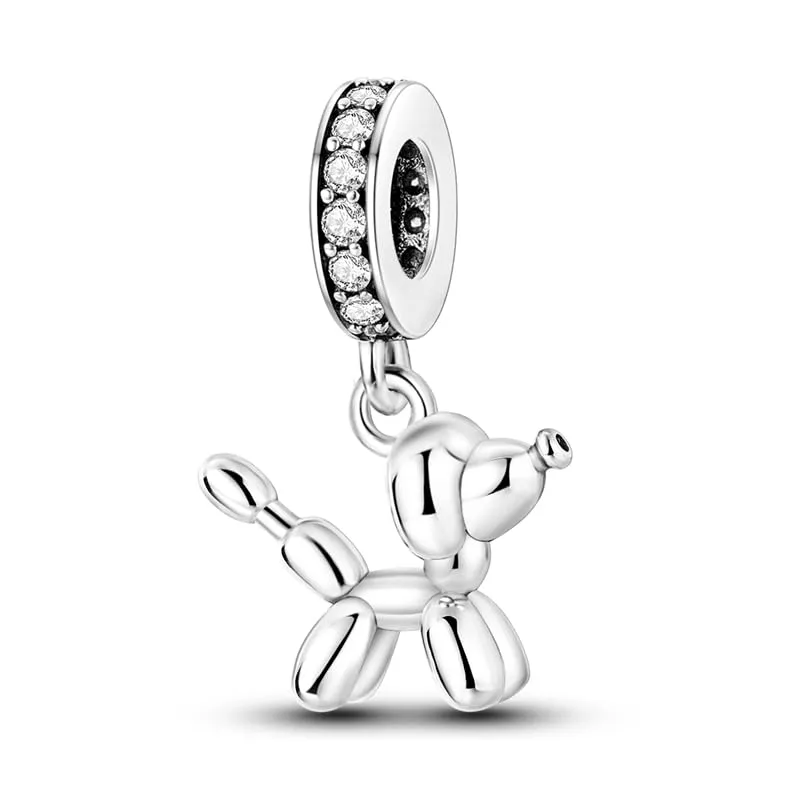 Pandach Bead Charm in Argento Sterling 925 con Cubic Zirconia per Braccialetti e Collane europei - immagine 1