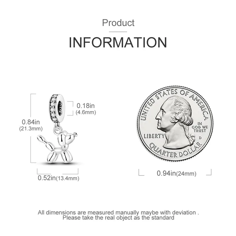 Pandach Bead Charm in Argento Sterling 925 con Cubic Zirconia per Braccialetti e Collane europei - immagine 5