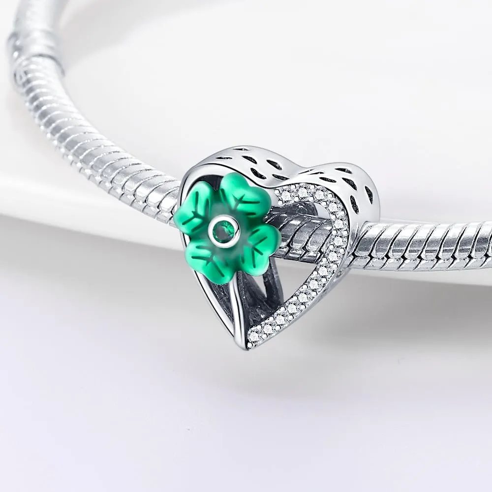KUNSIR Ciondolo in Argento Sterling 925 con Cubic Zirconia per Braccialetti e Collane Europei - immagine 2