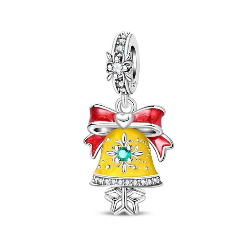 KUNSIR Bead Charm Ciondolo Argento Sterling 925 con Cubic Zirconia per Braccialetti e Collane Europei - immagine 1