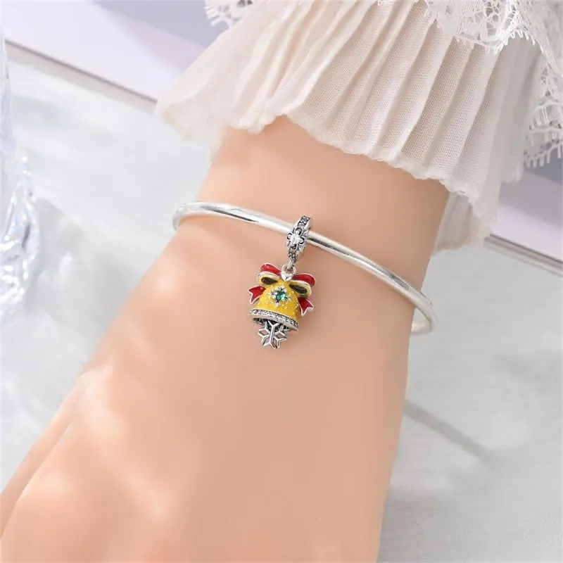 KUNSIR Bead Charm Ciondolo Argento Sterling 925 con Cubic Zirconia per Braccialetti e Collane Europei - immagine 4