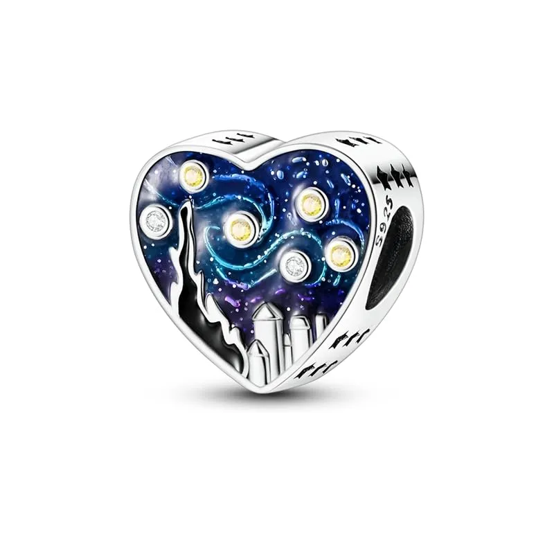 Pandach Bead Charm in Argento Sterling 925 con Cubic Zirconia per Braccialetti e Collane Europei - immagine 1