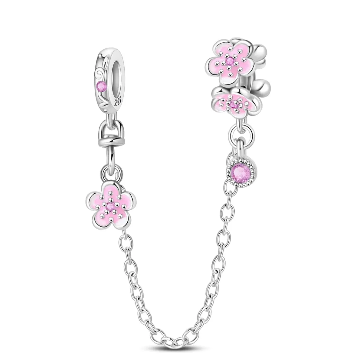 KUNSIR Ciondolo in Argento Sterling 925 con Cubic Zirconia per Braccialetti e Collane Europee - immagine 1