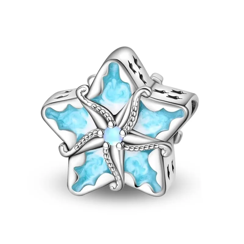 KUNSIR Ciondolo in Argento Sterling 925 con Cubic Zirconia per Braccialetti e Collane Europei - immagine 1