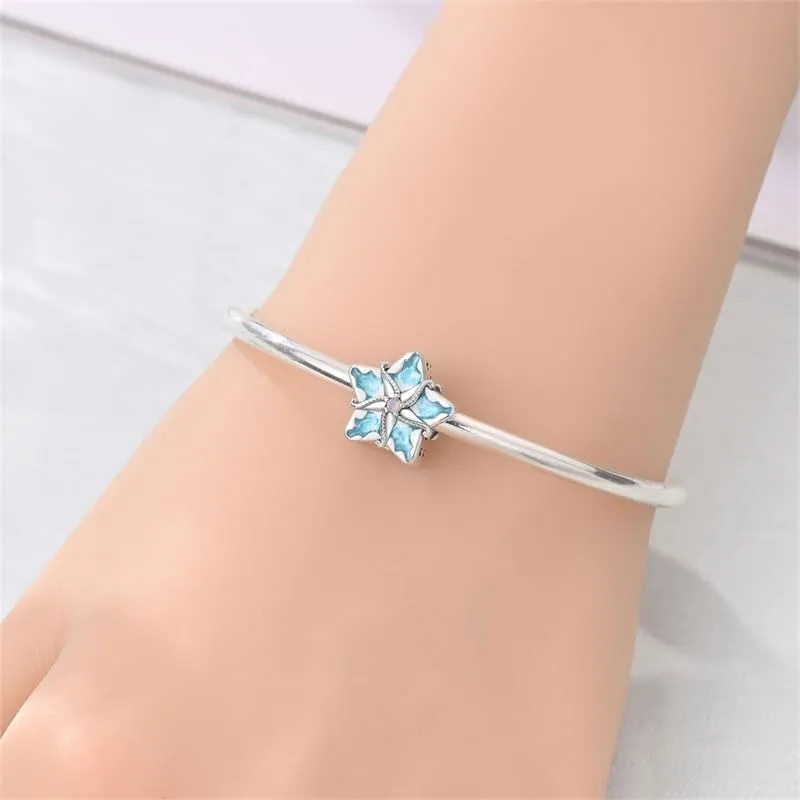 KUNSIR Ciondolo in Argento Sterling 925 con Cubic Zirconia per Braccialetti e Collane Europei - immagine 4