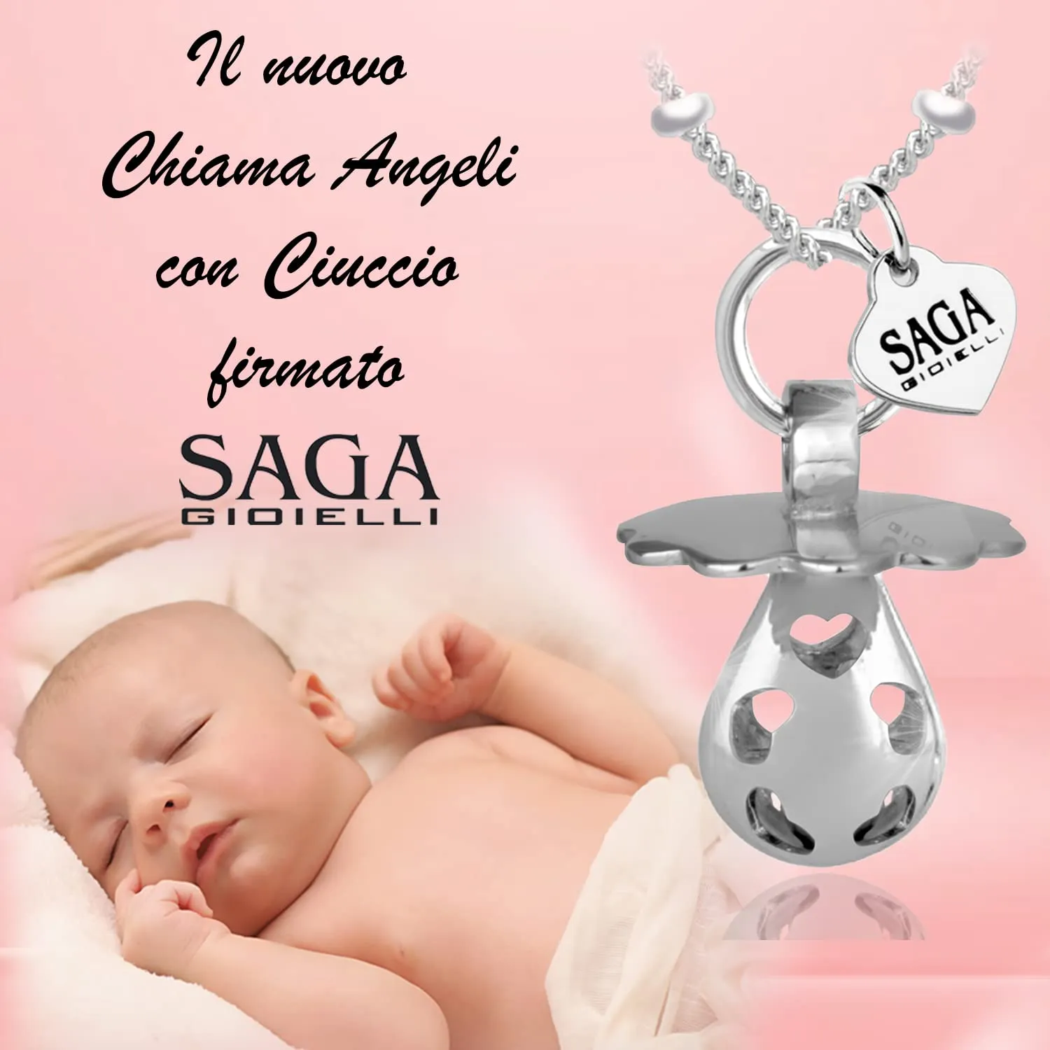 SAGA GIOIELLI Collana Chiama Angeli Gravidanza con Ciuccio Sonoro - immagine 6