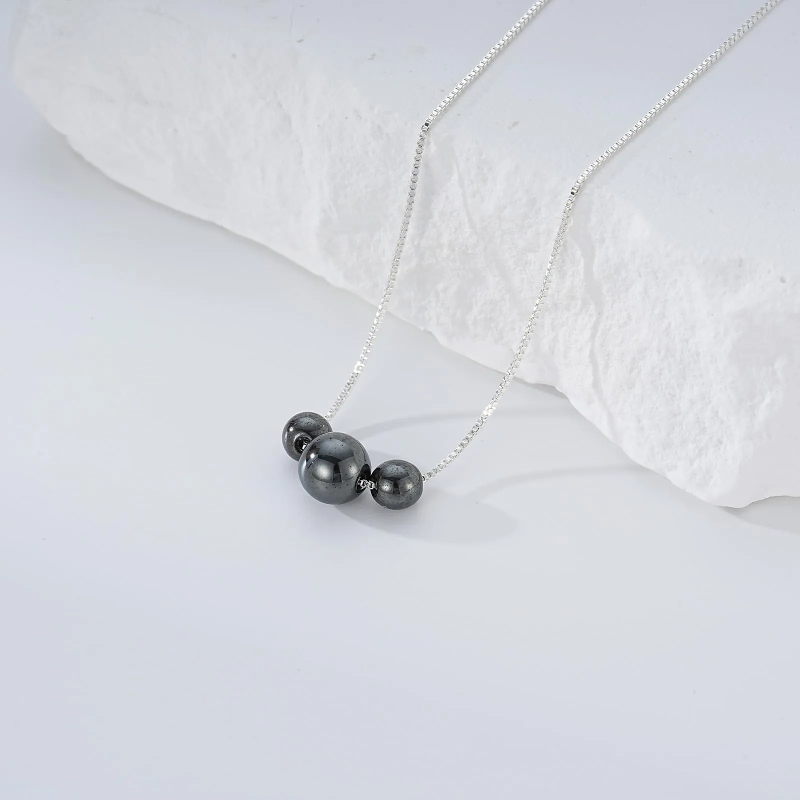 Aretas Collana in Argento 925 con Pietre Naturali Ematite - immagine 4