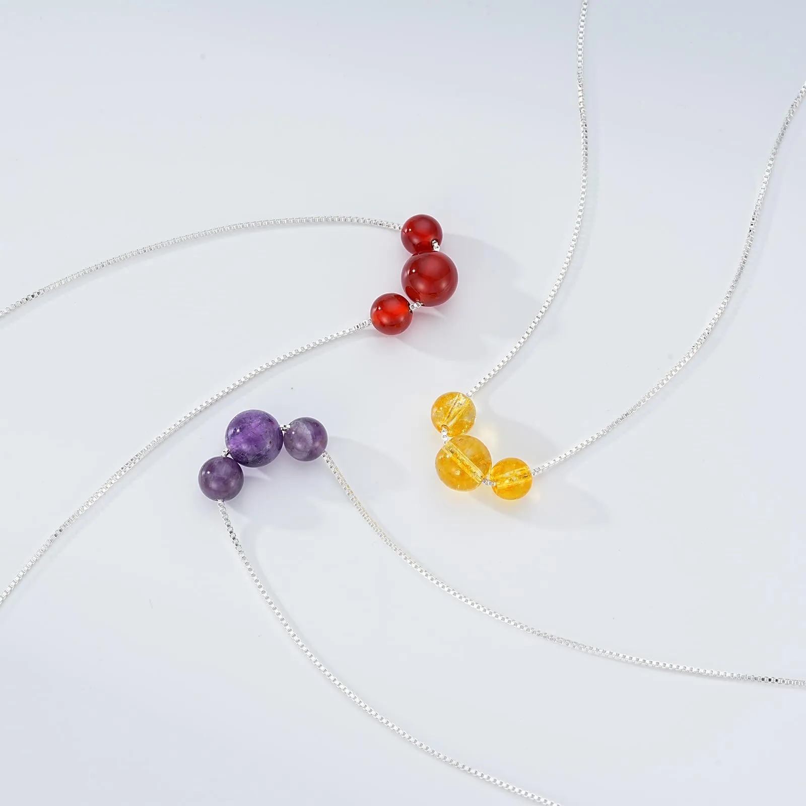 Aretas Collana in Argento 925 con Pietre Naturali Corniola - immagine 5